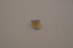 Vintage Cream enamel statement ring