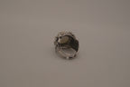 Dragon or demon eye Yellow Goth ring