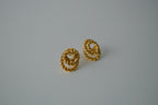 Vintage Twisted Rope Gold Tone Studs