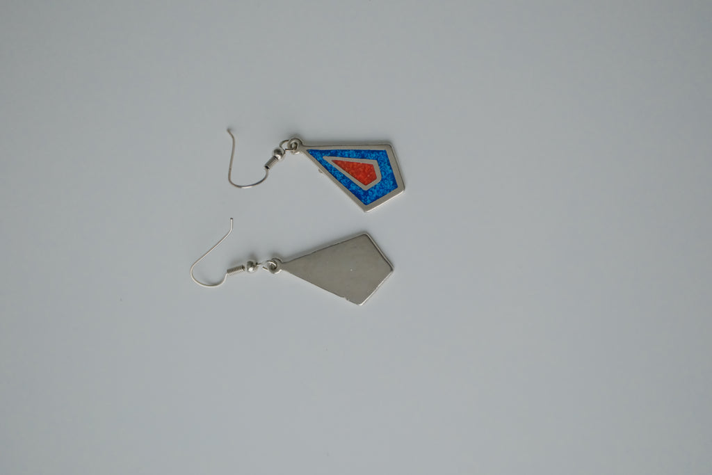 Sterling Silver Navajo Turquoise Earrings