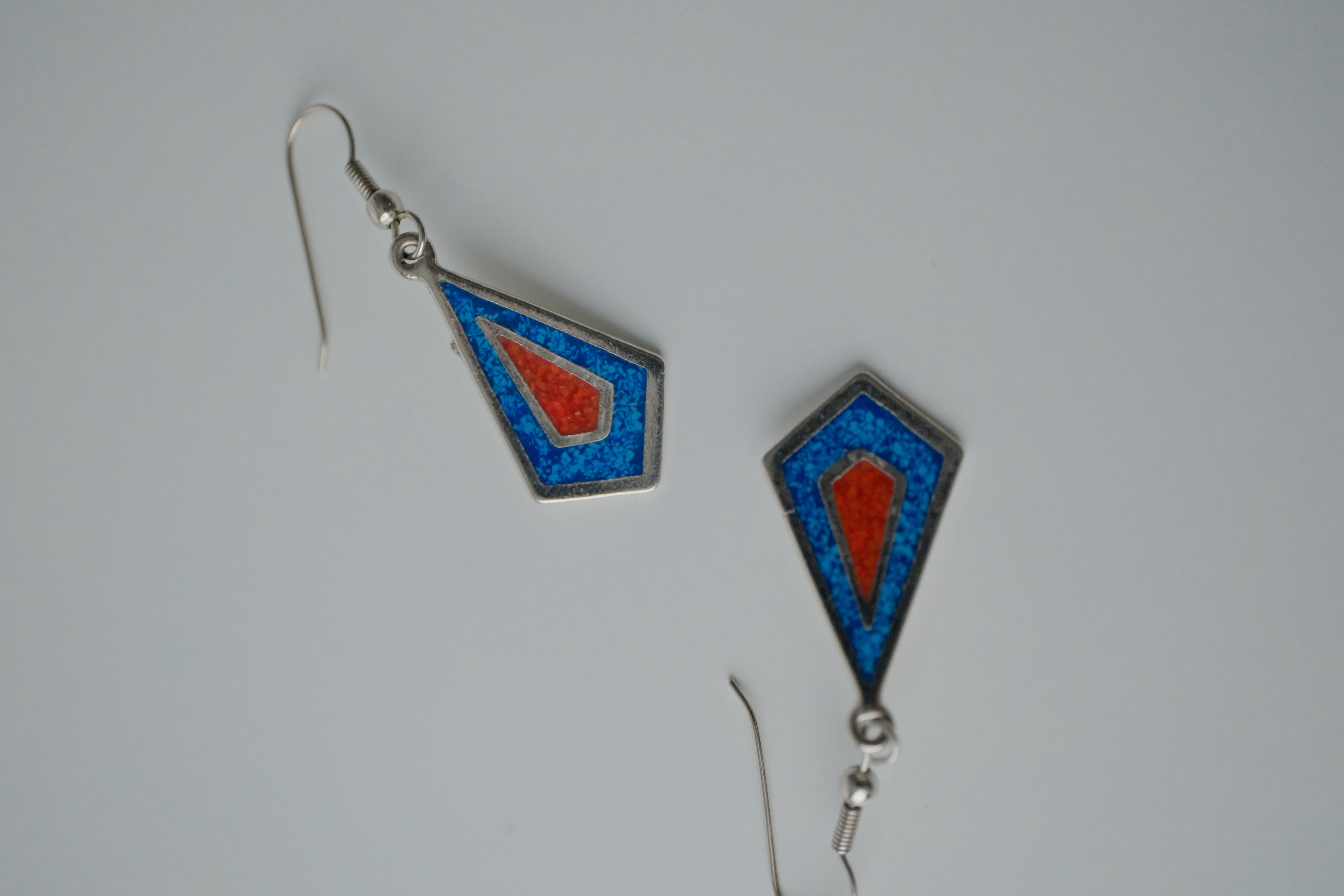 Sterling Silver Navajo Turquoise Earrings