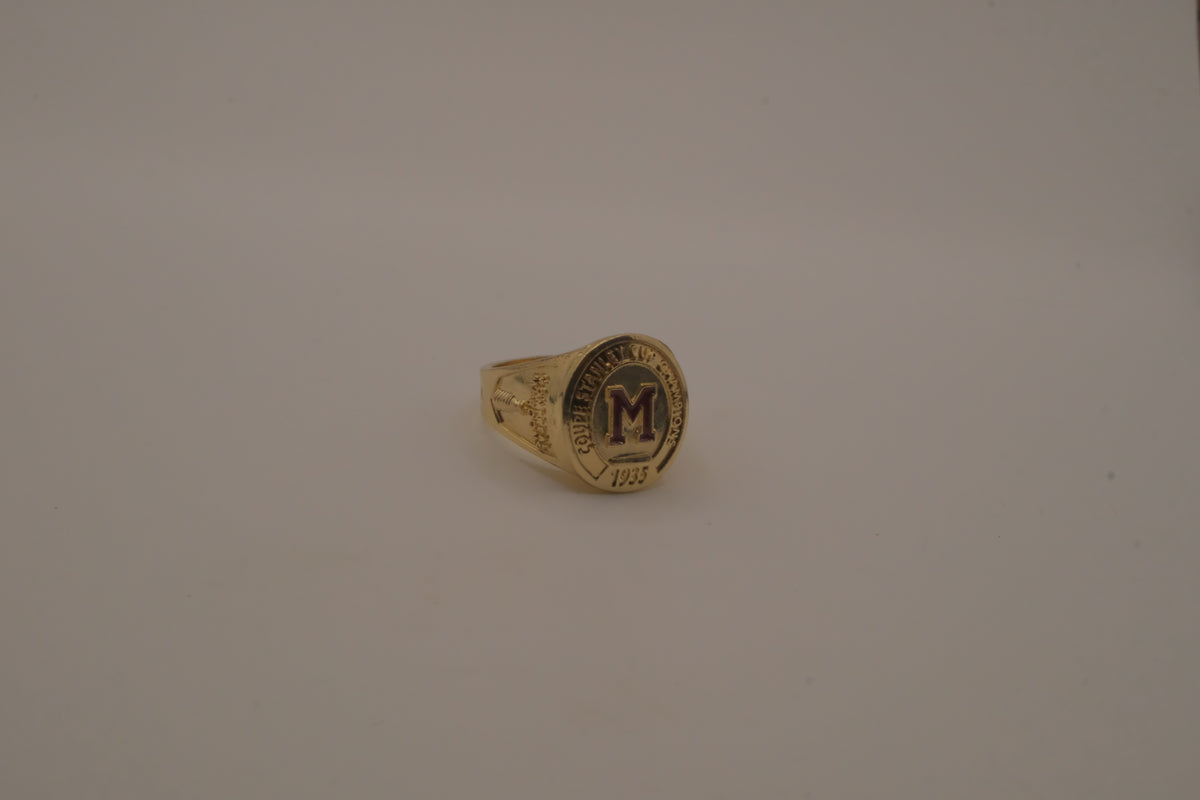 1935 Montreal Maroons Stanley Cup replica ring