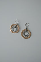 Multi-Metal Dangle Earrings