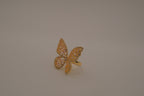 Gold-tone butterfly cocktail statement ring&nbsp;