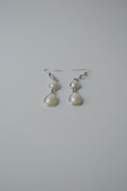 Vintage Layered Pearl Teardrop Earrings