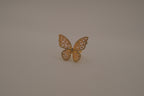 Gold-tone butterfly cocktail statement ring&nbsp;