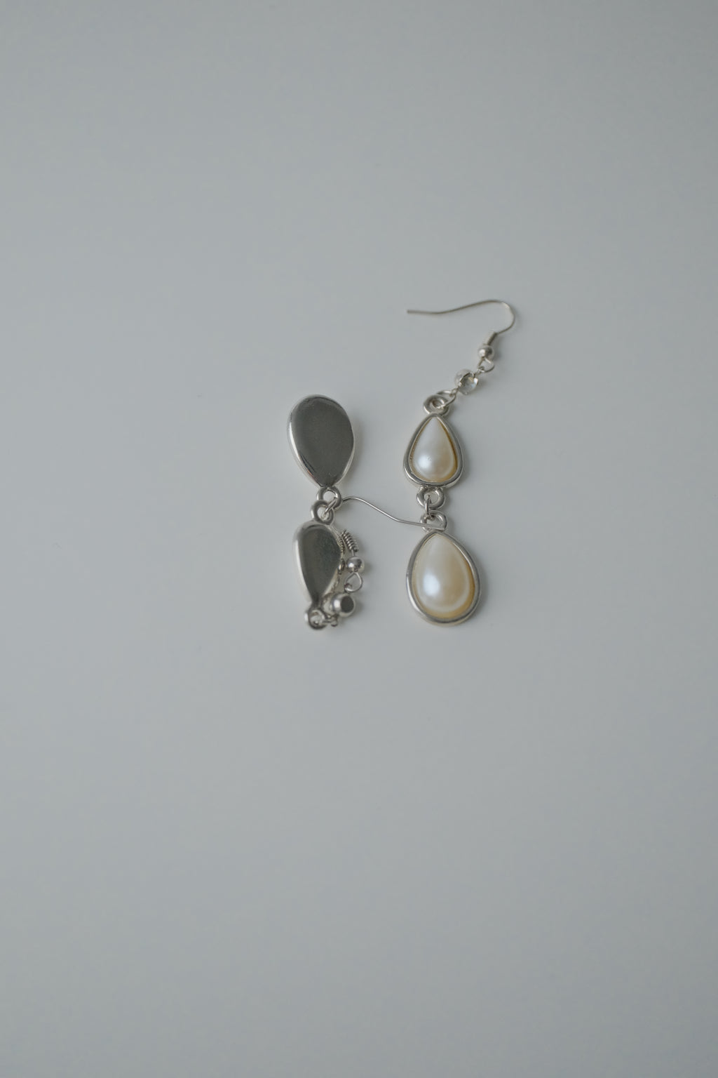 Vintage Layered Pearl Teardrop Earrings