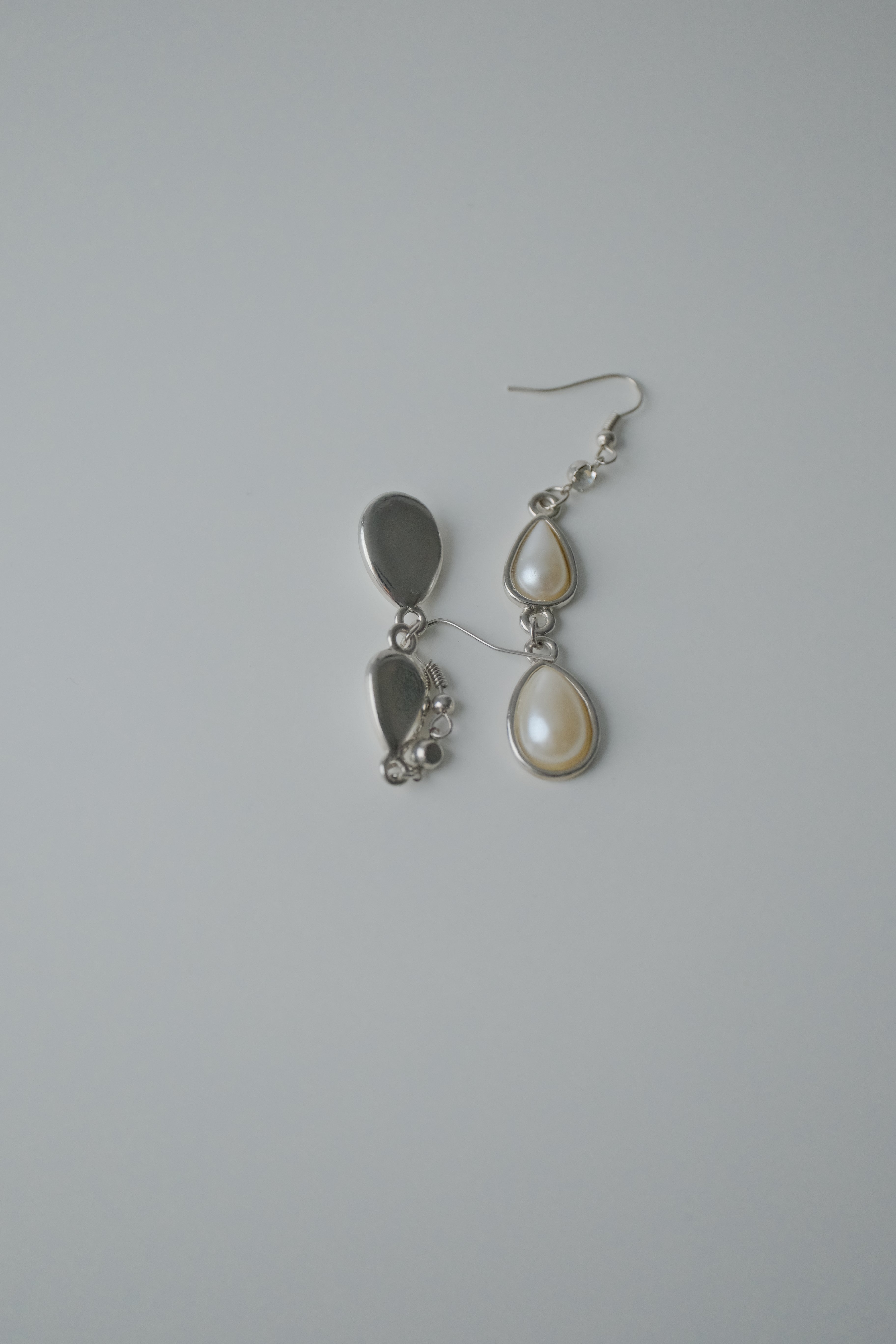 Vintage Layered Pearl Teardrop Earrings