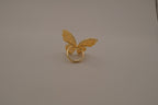 Gold-tone butterfly cocktail statement ring&nbsp;