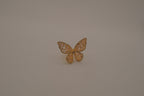 Gold-tone butterfly cocktail statement ring&nbsp;