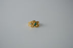 Vintage Gold Tone Wave Ring