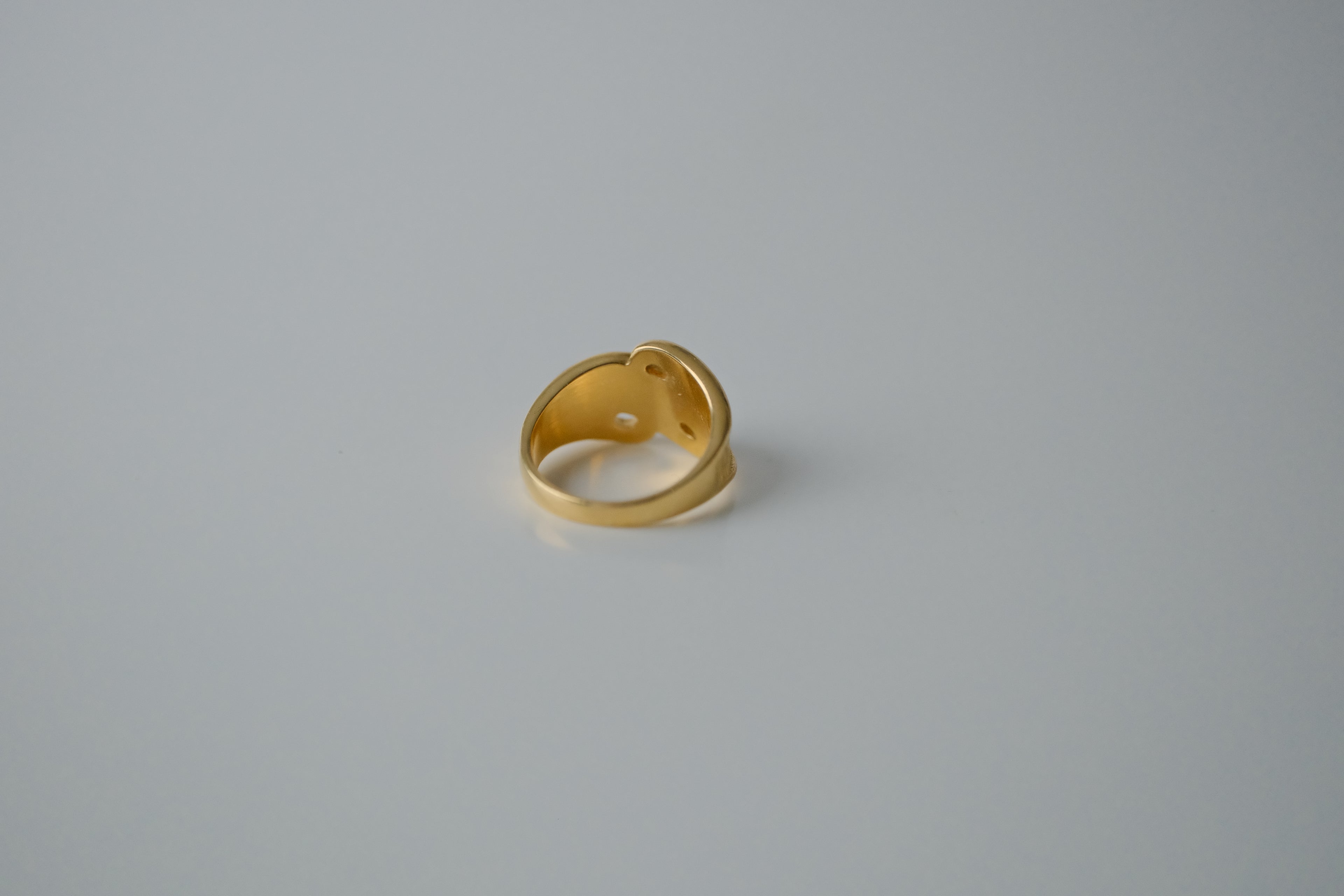 Vintage Gold Tone Wave Ring