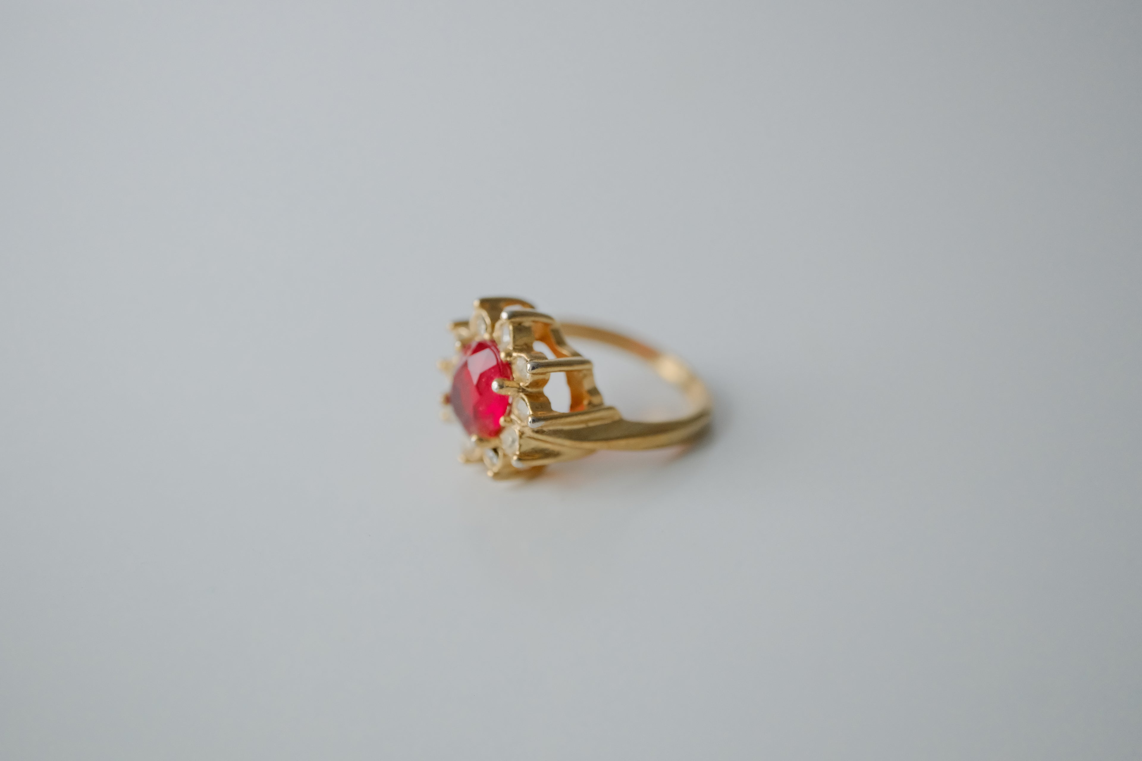 Vintage Gold Starburst Ring