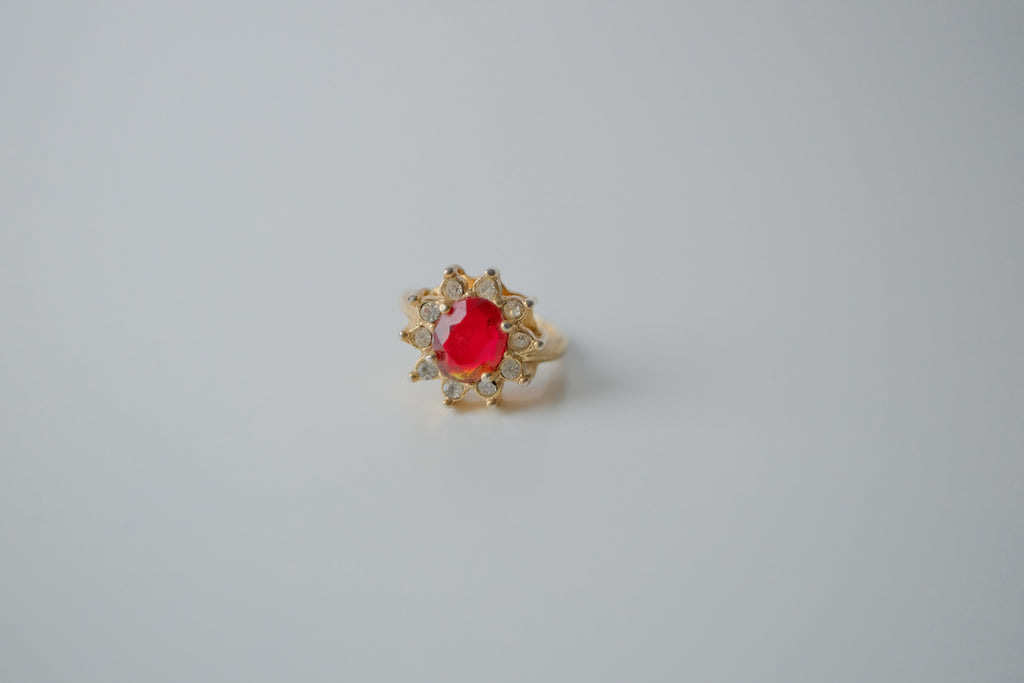 Vintage Gold Starburst Ring