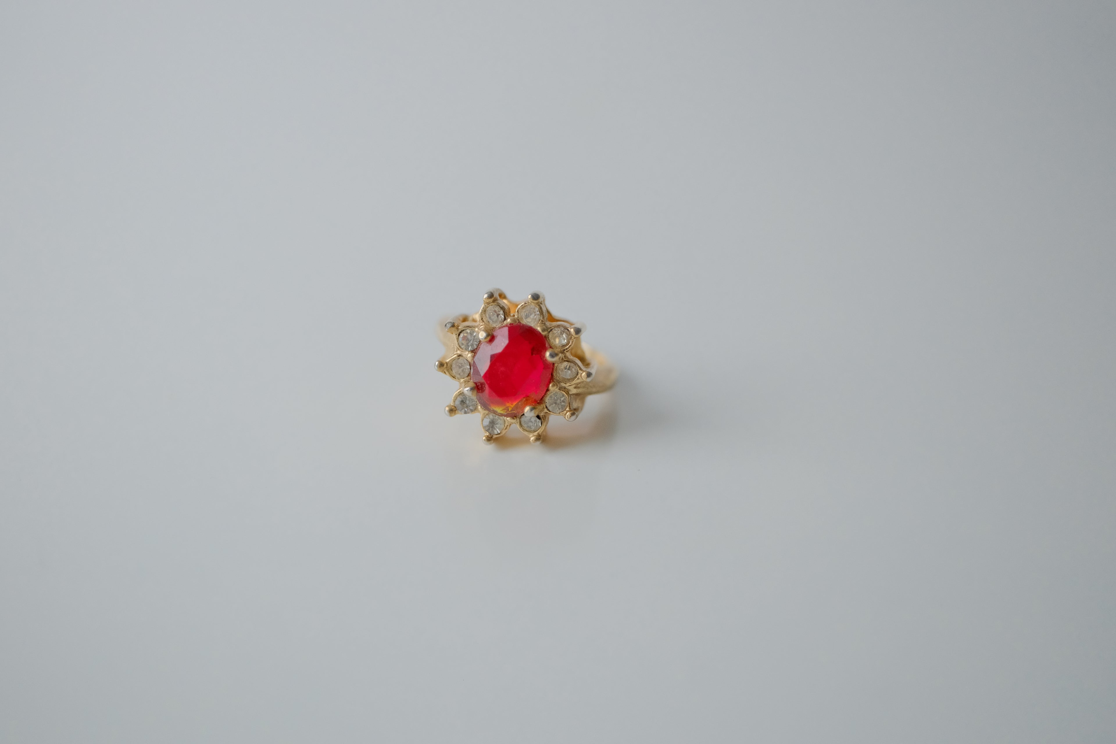 Vintage Gold Starburst Ring