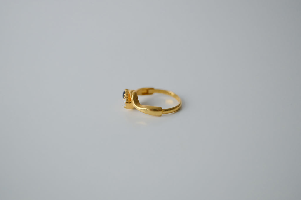 Vintage "Toi et Moi" Crossover Ring