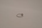 Elegant three-stone engagement-style ring
