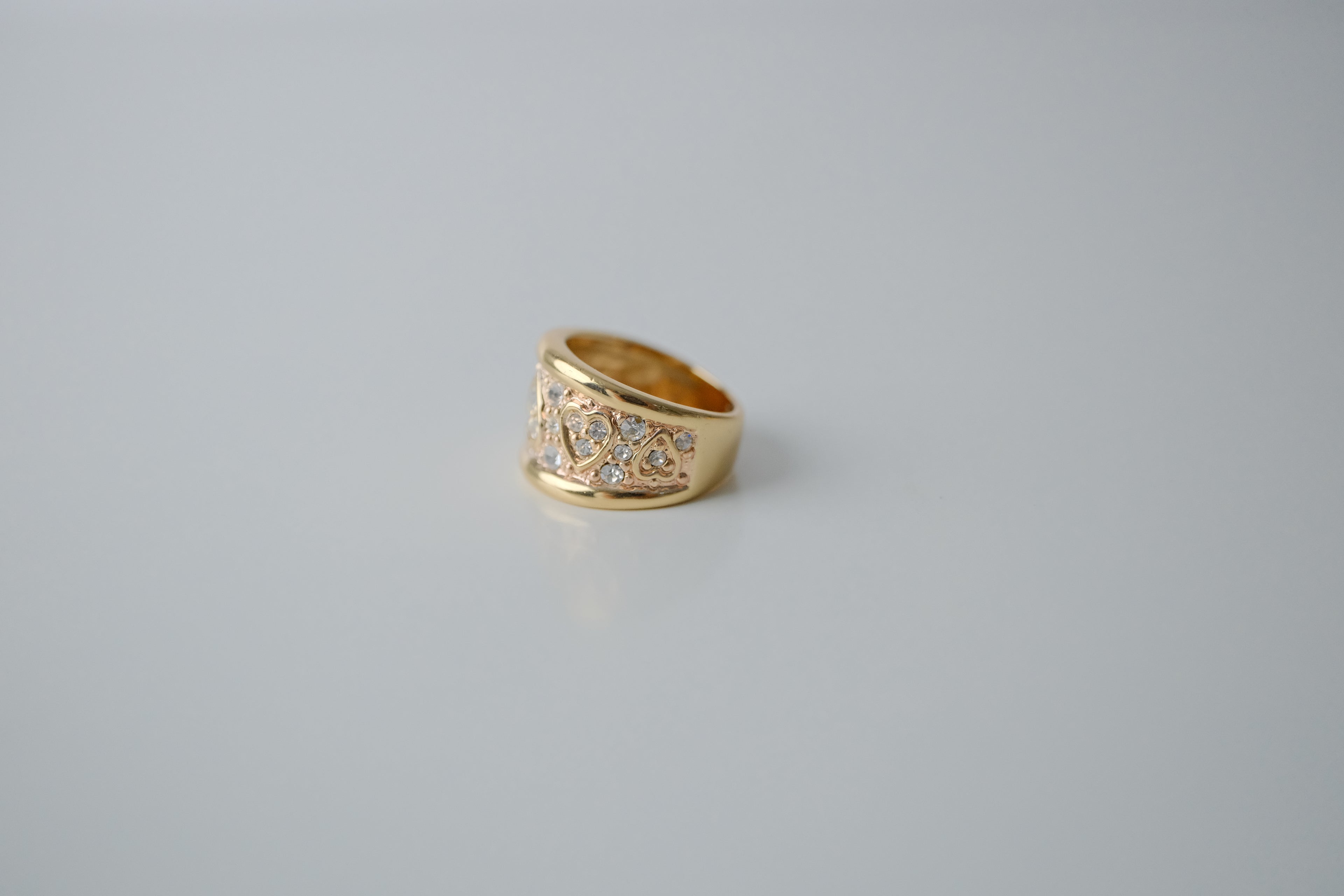 Vintage Gold Hearts Ring