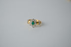 Vintage Gold Cluster Crystal Ring