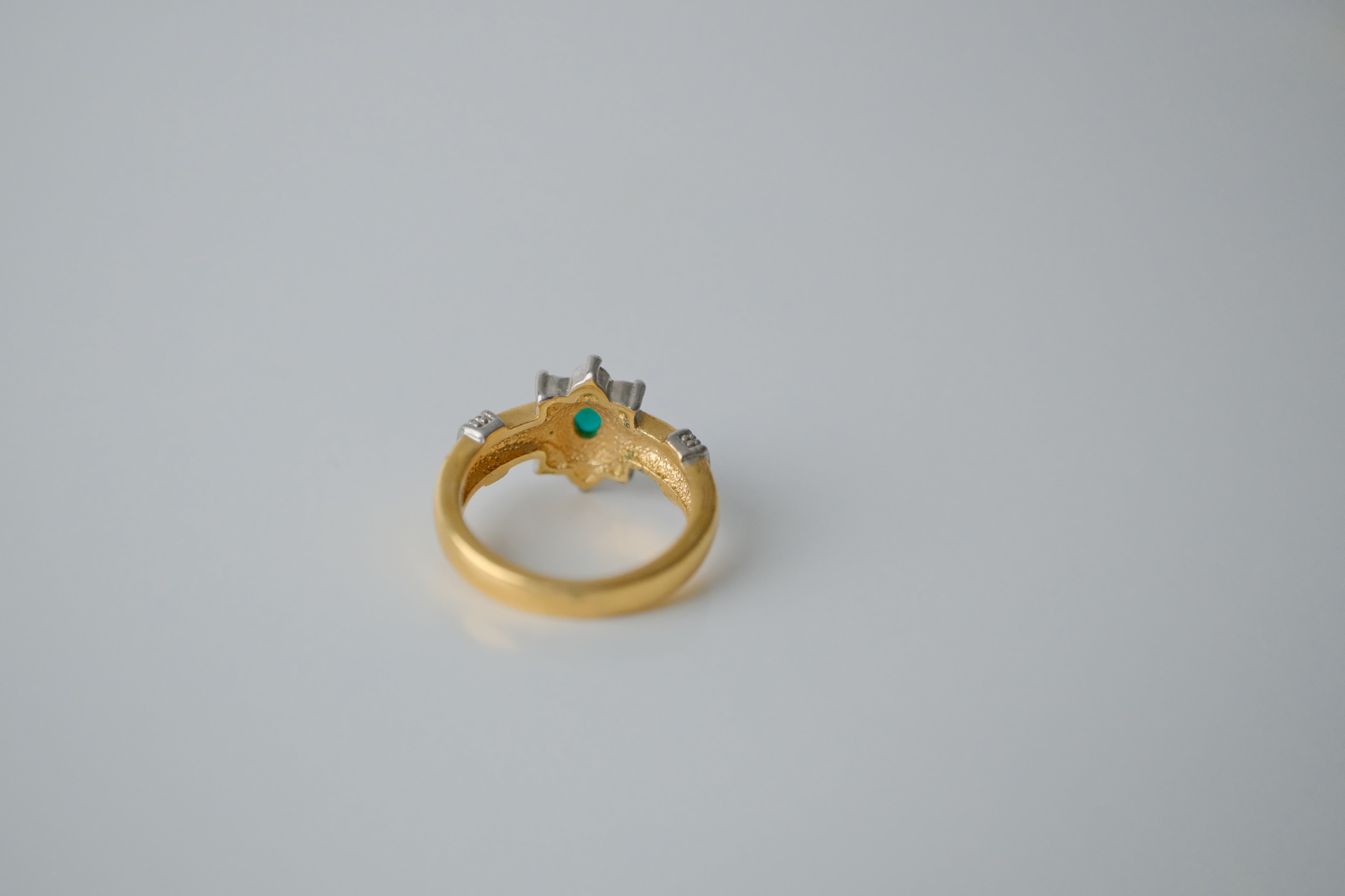 Vintage Gold Cluster Crystal Ring