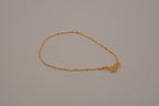Vintage Avon Oval bar and bead link dainty chain bracelet