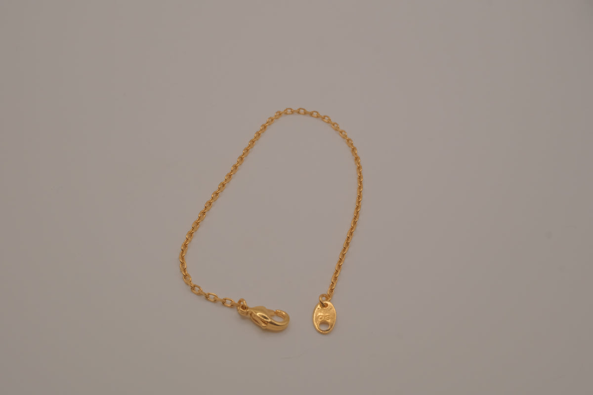 Vintage Avon minimalist gold cable chain bracelet