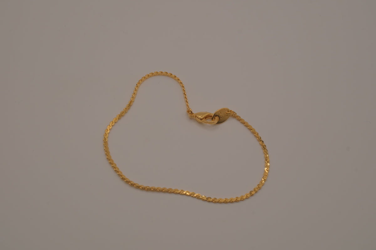 Vintage Avon minimalist twisted chain bracelet