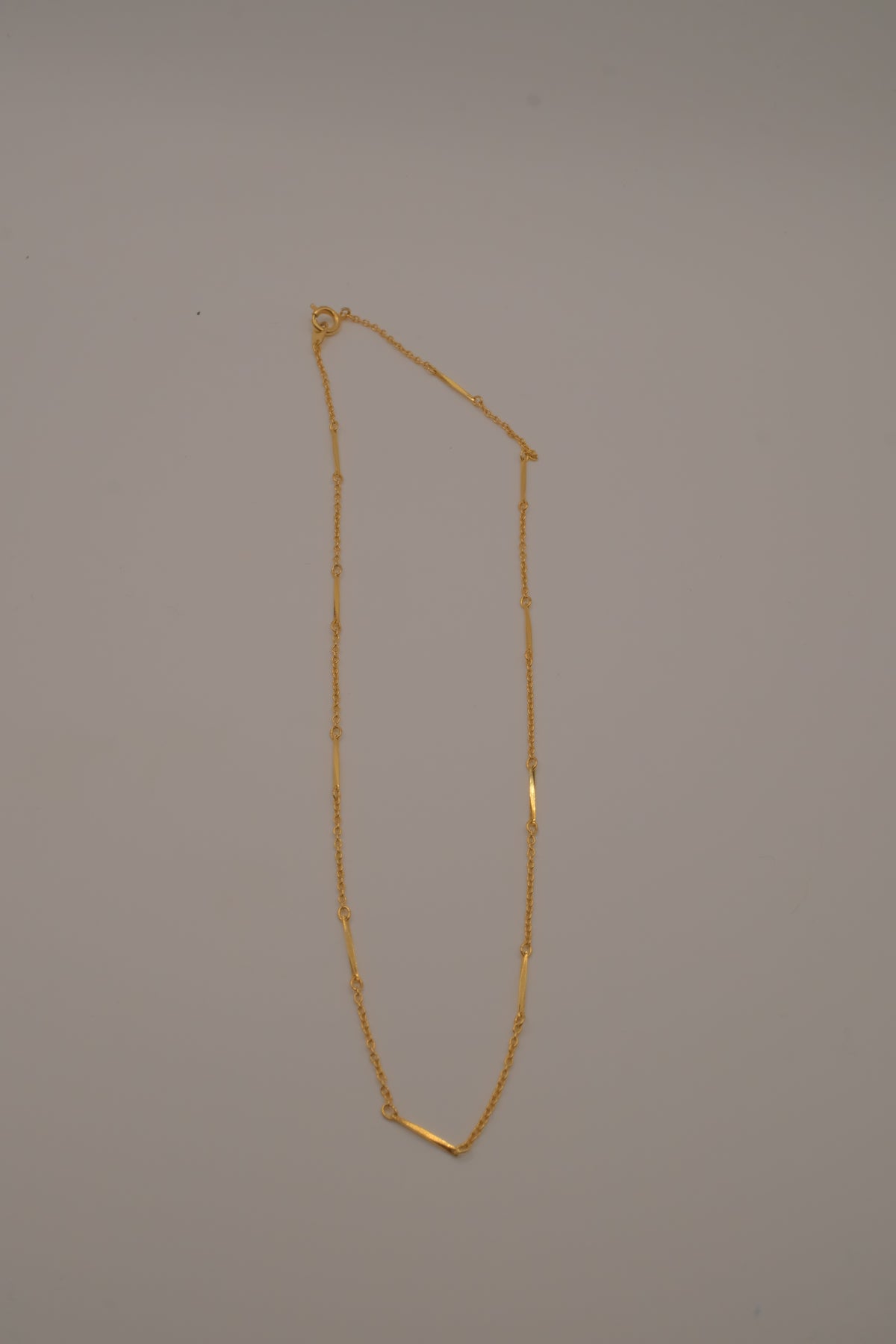 Vintage Avon bar link station necklace