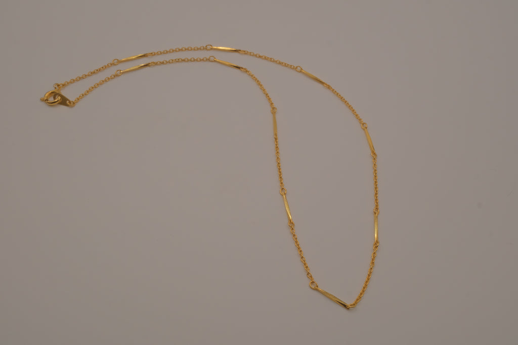 Vintage Avon bar link station necklace