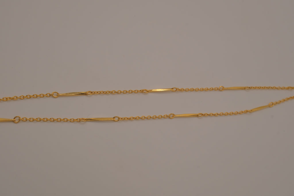 Vintage Avon bar link station necklace