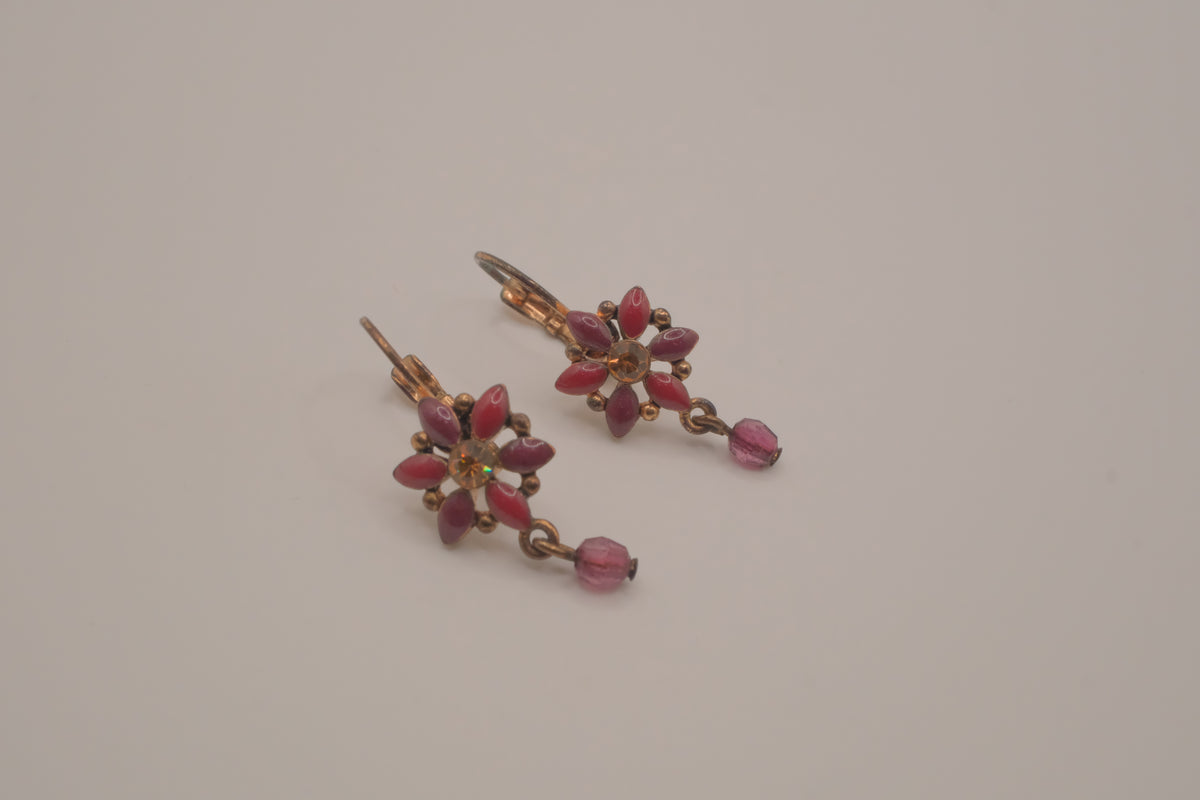 Vintage Avon floral dangle earrings