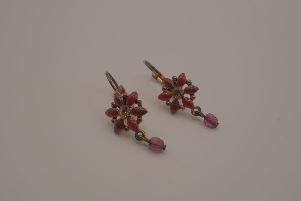 Vintage Avon floral dangle earrings
