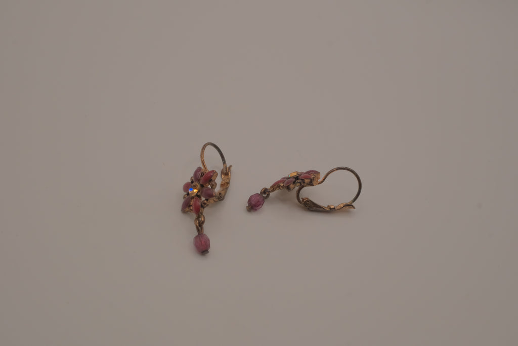 Vintage Avon floral dangle earrings