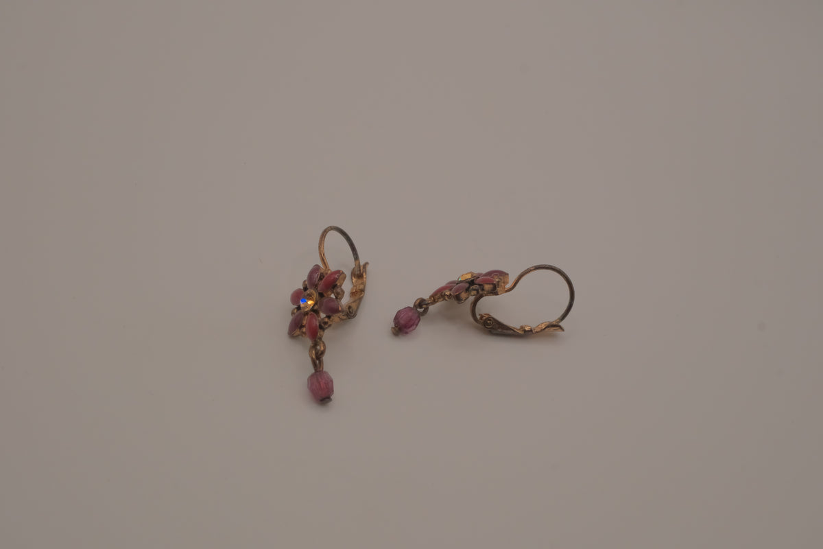 Vintage Avon floral dangle earrings