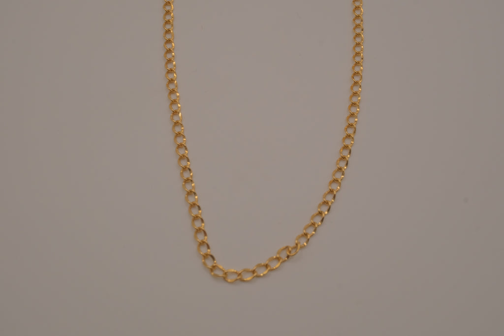 Vintage Avon classic gold link chain necklace