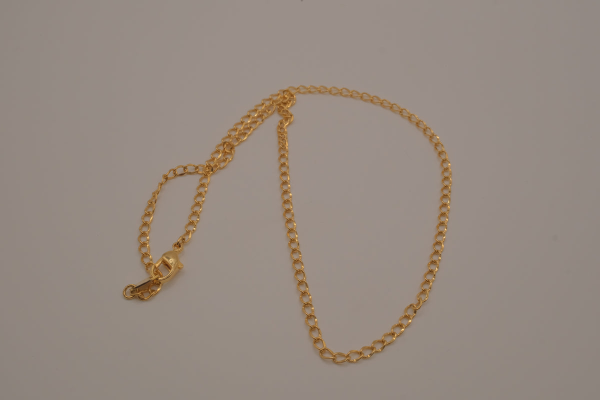 Vintage Avon classic gold link chain necklace