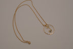 Vintage Avon gold-tone J initial pendant necklace