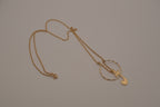 Vintage Avon gold-tone J initial pendant necklace
