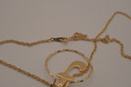 Vintage Avon gold-tone J initial pendant necklace