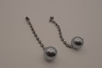 Vintage Avon Grey "Glam Star" drop earrings