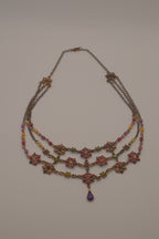 Vintage Avon multi-strand floral bib necklace