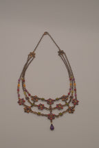 Vintage Avon multi-strand floral bib necklace