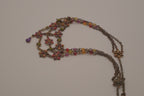 Vintage Avon multi-strand floral bib necklace