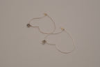 Vintage Avon silver-tone heart hoop earrings