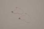 Vintage Avon silver-tone heart hoop earrings