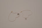 Vintage Avon silver-tone heart hoop earrings