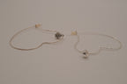 Vintage Avon silver-tone heart hoop earrings