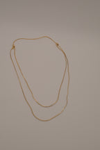 Vintage Avon double layered adjustable sliding beads necklace