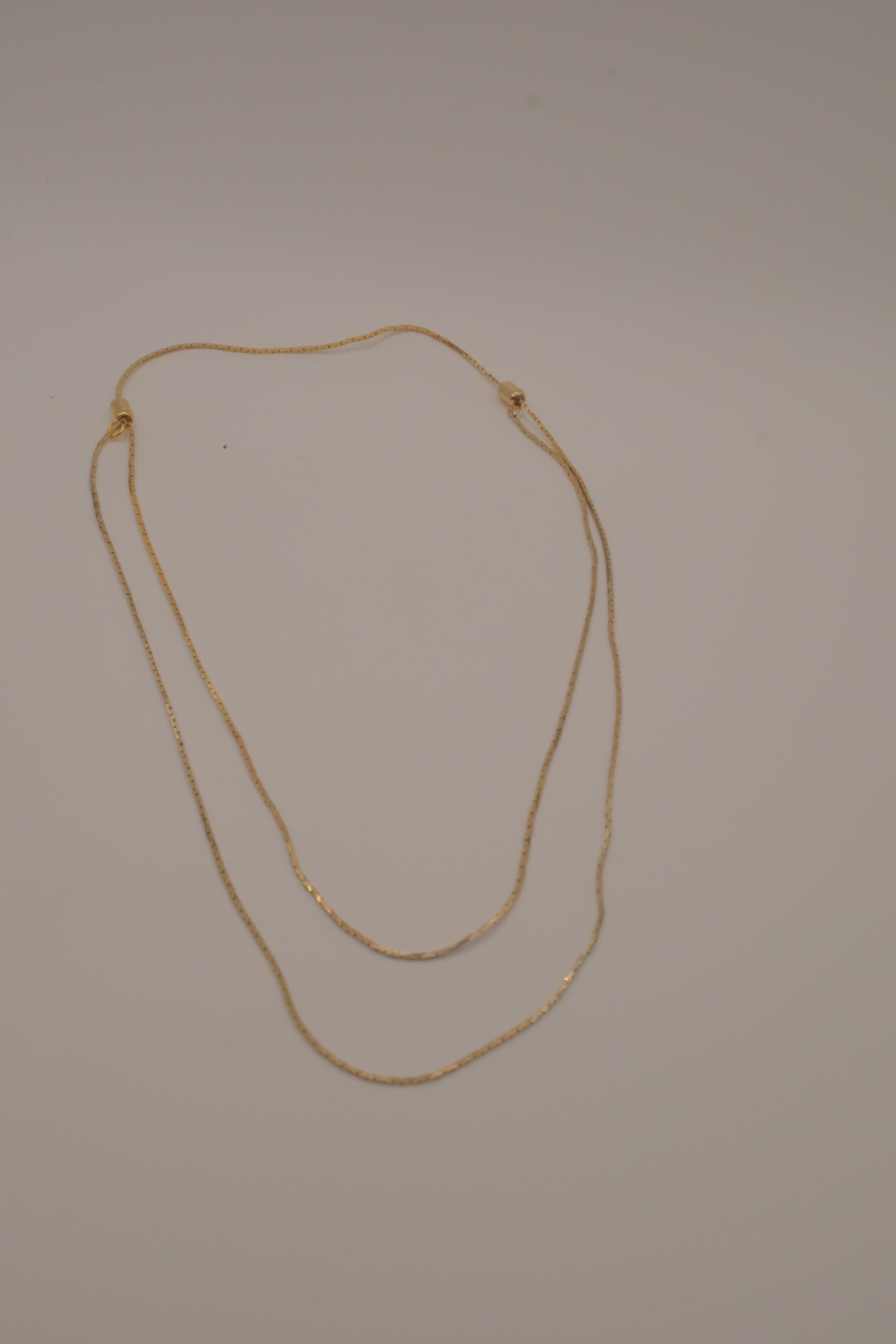 Vintage Avon double layered adjustable sliding beads necklace