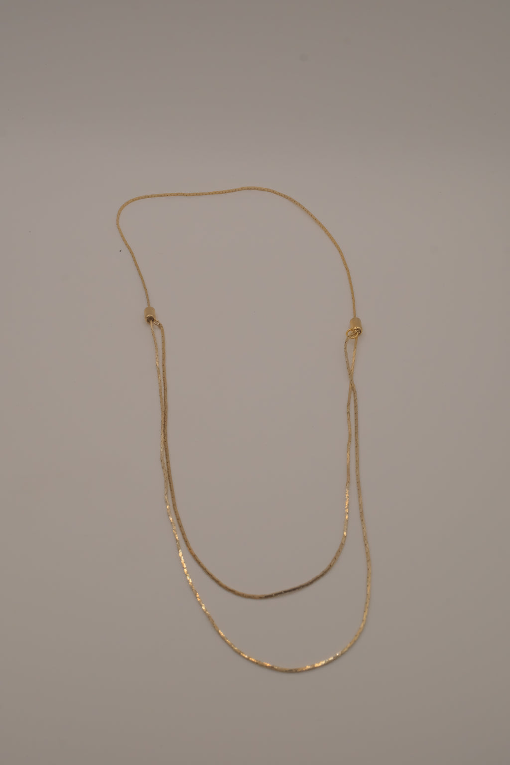 Vintage Avon double layered adjustable sliding beads necklace